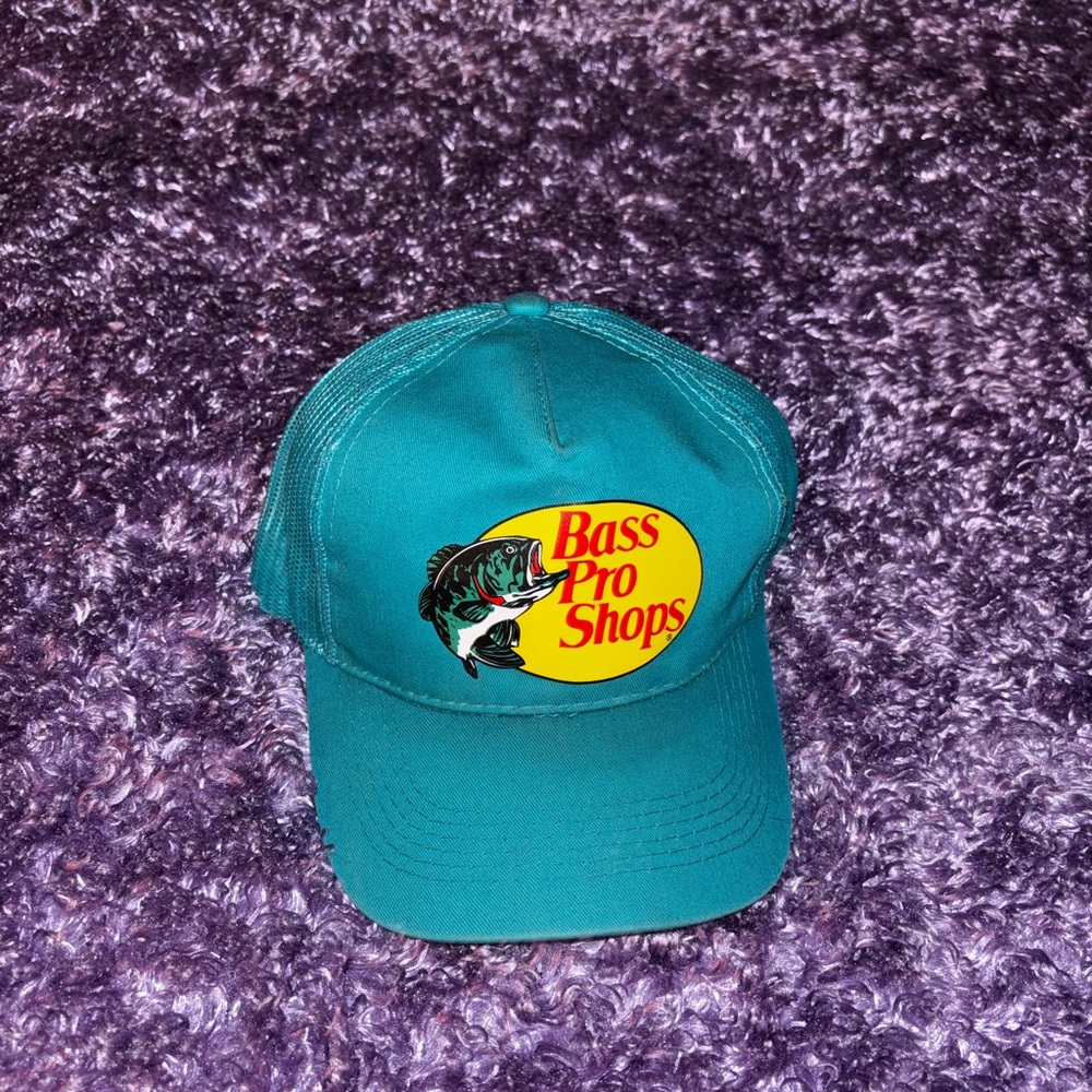 Bass Pro Shops Blue and Yellow Hat with Classic Design